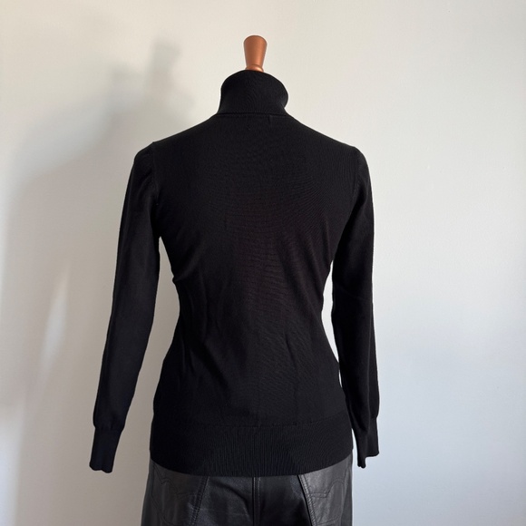 Cielo - Black Knit Turtleneck Sweater - Picture 4 of 9